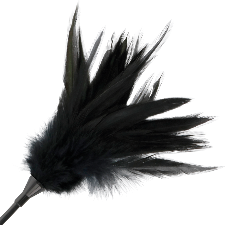 Fouet à plumes double face — DARKNESS SENSATIONS