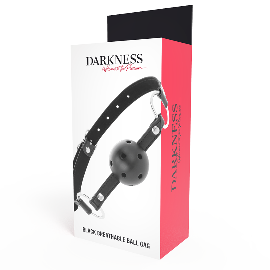 Bâton respirant noir en cuir — DARKNESS BONDAGE