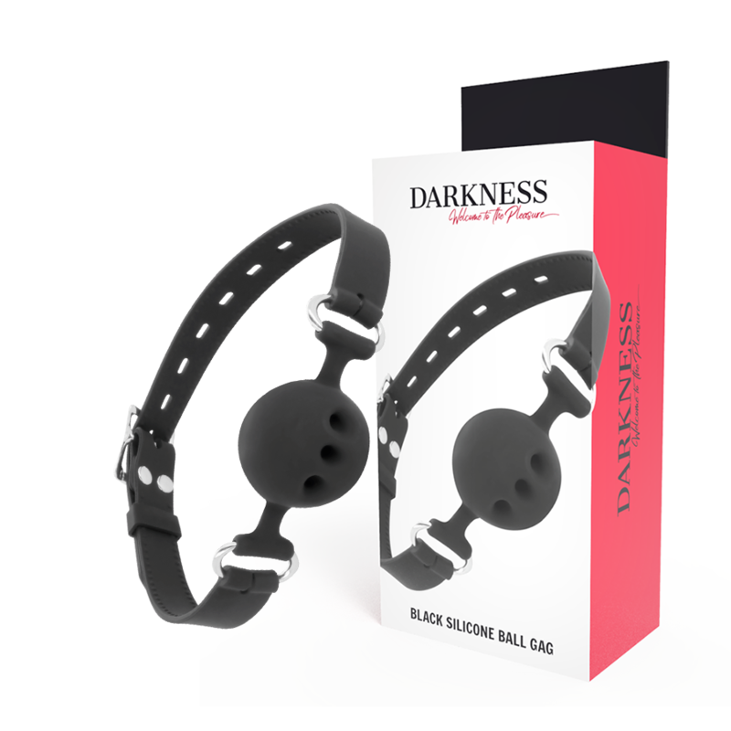 Bâillon de silence en silicone respirant — DARKNESS BONDAGE