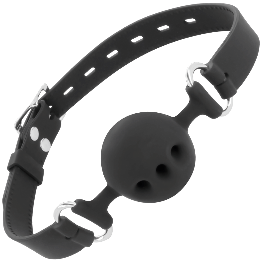 Bâillon de silence en silicone respirant — DARKNESS BONDAGE