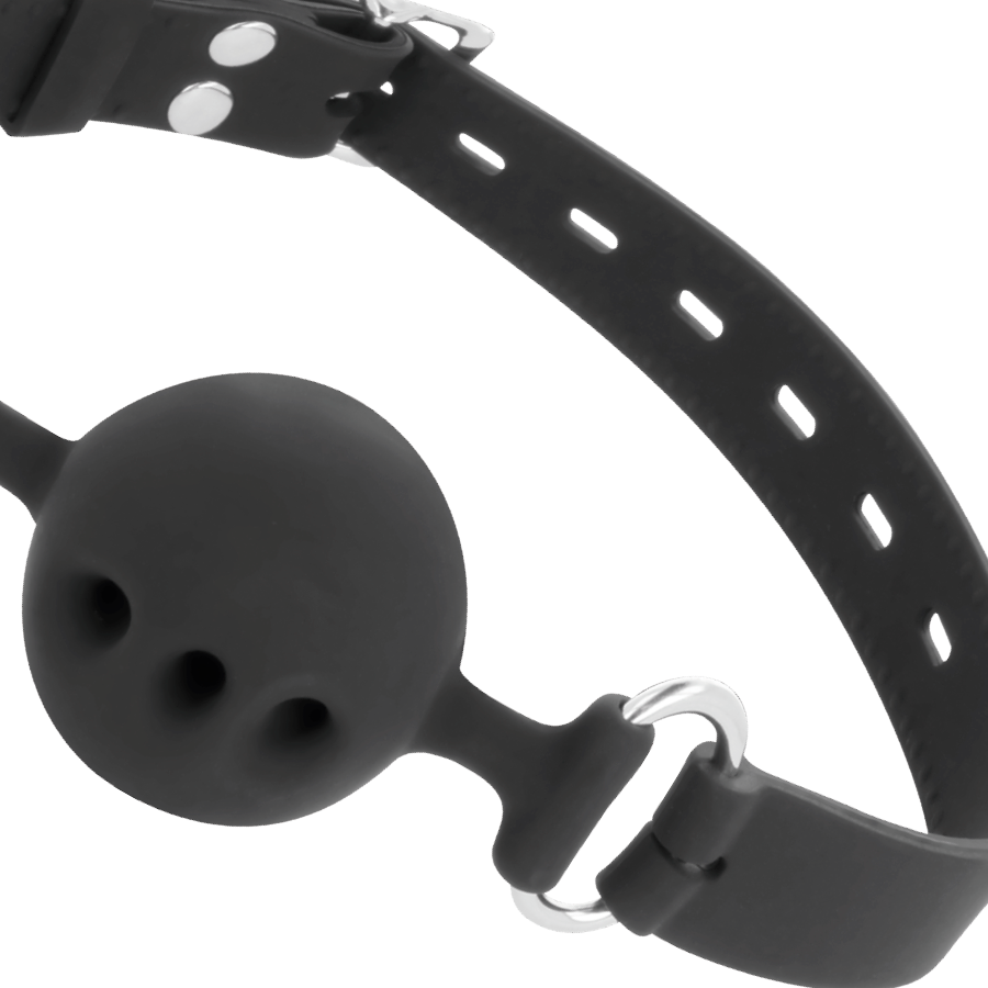 Bâillon de silence en silicone respirant — DARKNESS BONDAGE