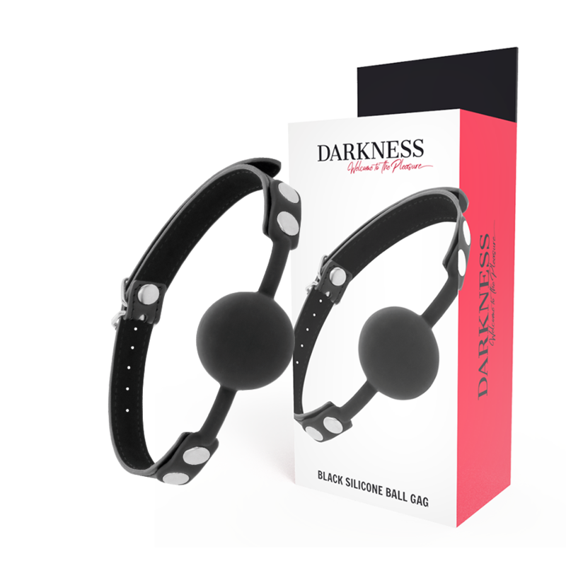 Bâillon en silicone noir — DARKNESS BONDAGE