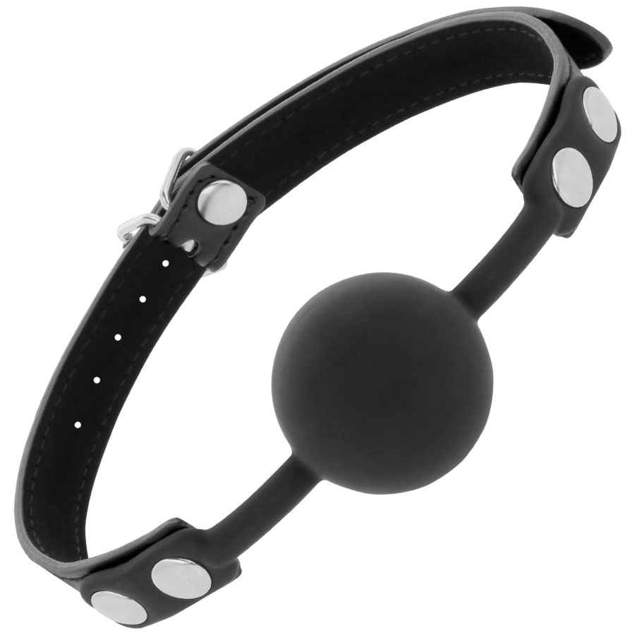 Bâillon en silicone noir — DARKNESS BONDAGE
