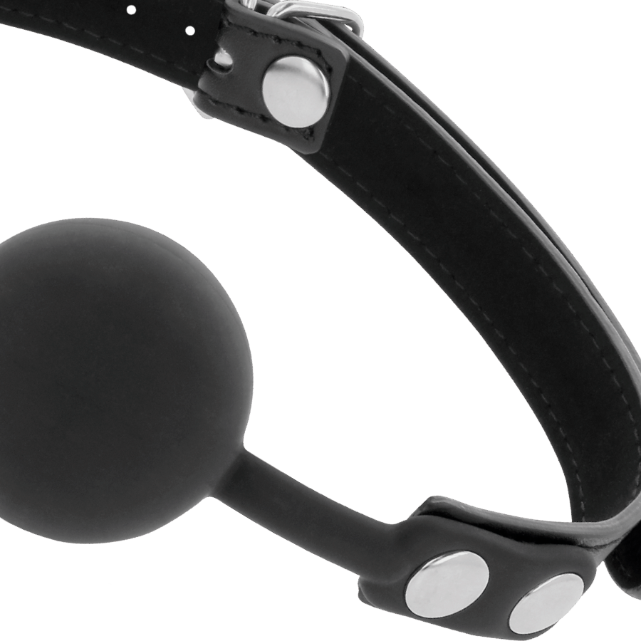 Bâillon en silicone noir — DARKNESS BONDAGE
