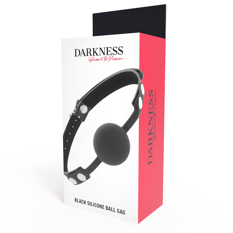 Bâillon en silicone noir — DARKNESS BONDAGE