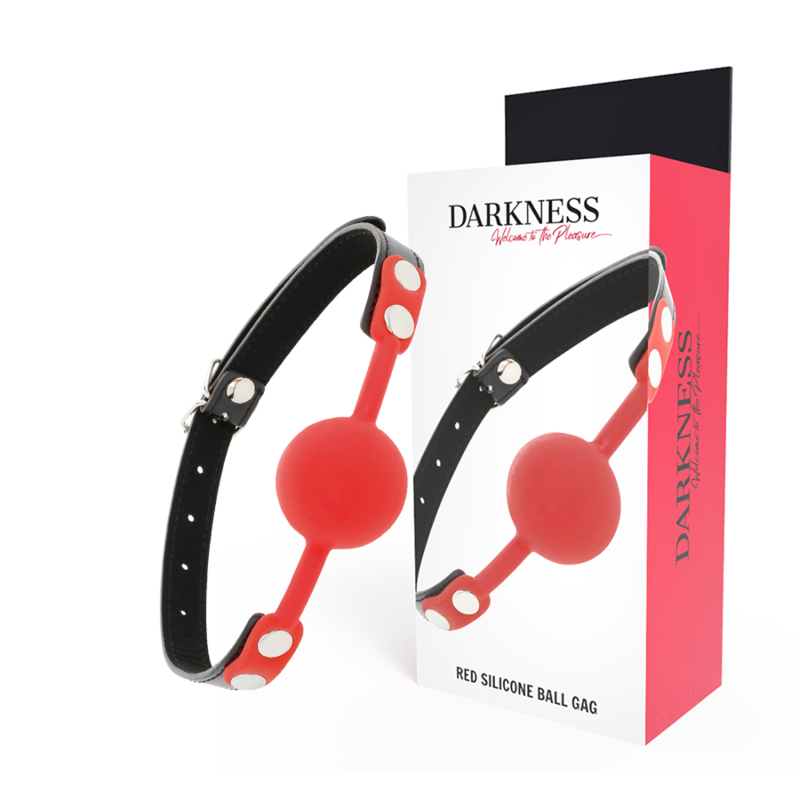 Bâillon en silicone rouge — DARKNESS BONDAGE