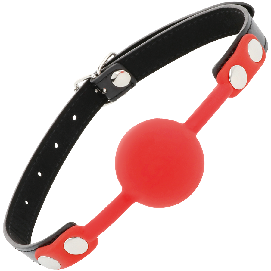 Bâillon en silicone rouge — DARKNESS BONDAGE