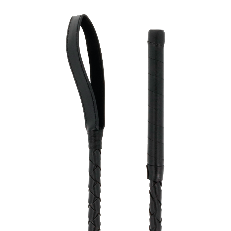 Fouet BDSM fétichiste noir 70 cm — DARKNESS SENSATIONS