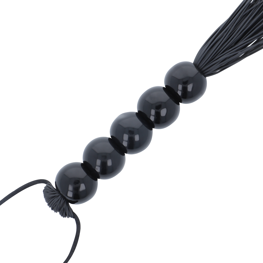 Fouet de bondage élégant noir — DARKNESS SENSATIONS