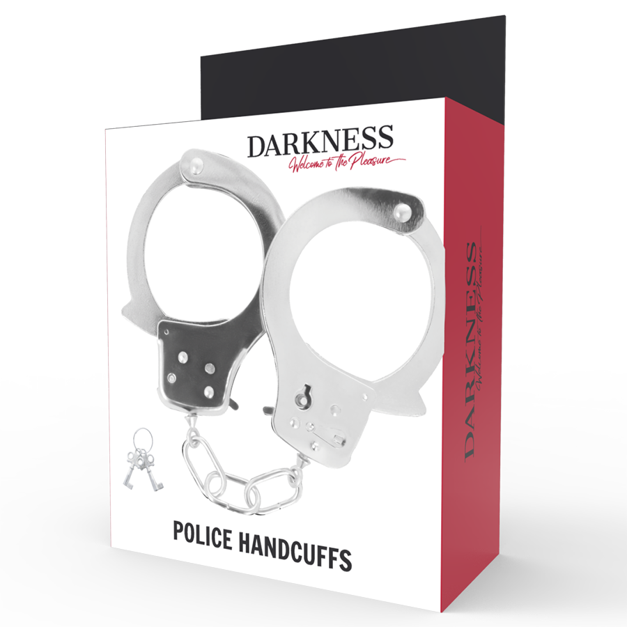 Menottes en métal avec clés de sécurité — DARKNESS BONDAGE