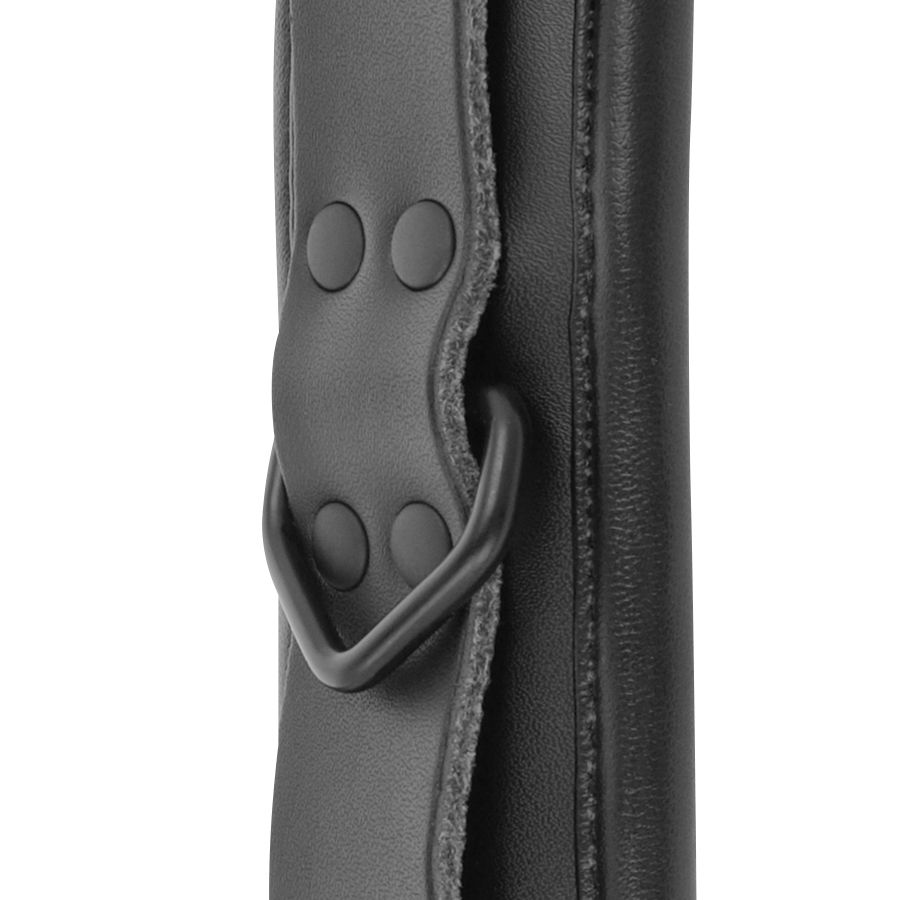 Menottes réglables en cuir noir — DARKNESS BONDAGE