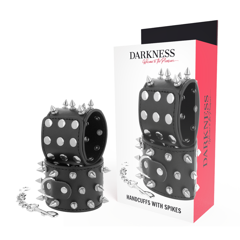 Menottes à pointes noires Skulls and Bones — Darkness Bondage