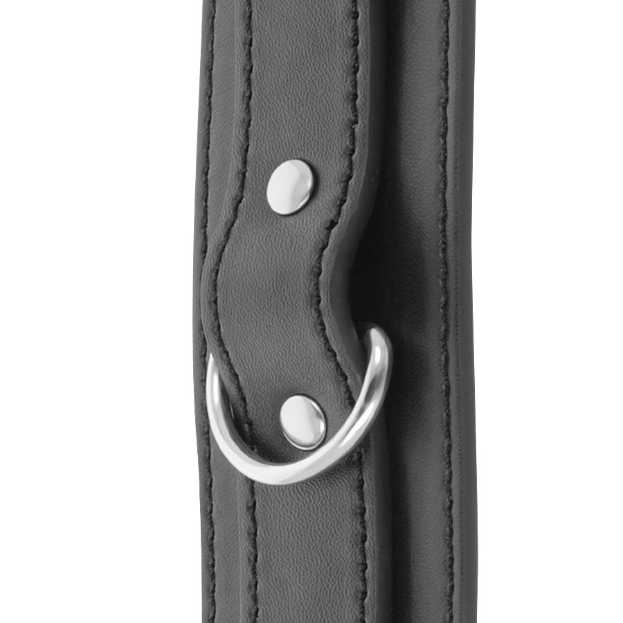 Menottes réglables noires à double renfort — DARKNESS BONDAGE