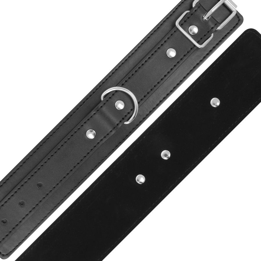 Menottes réglables noires à double renfort — DARKNESS BONDAGE