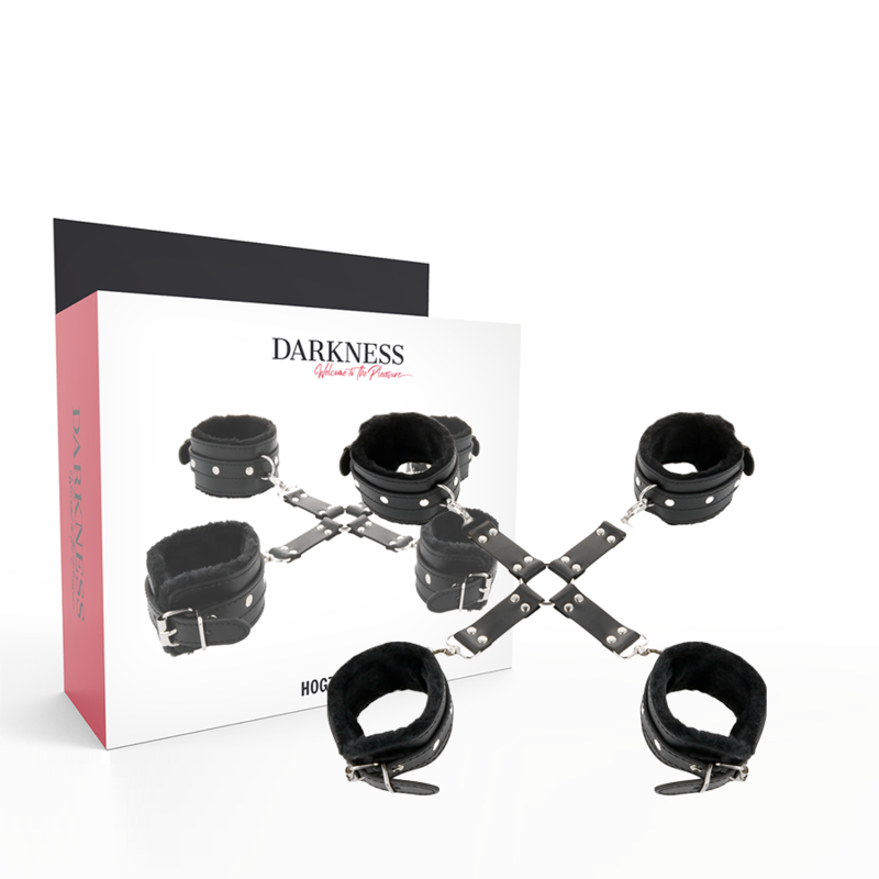 Menottes en cuir pour pieds et mains — DARKNESS BONDAGE