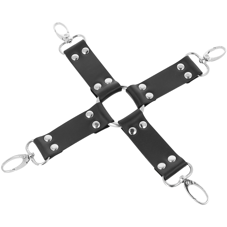 Menottes en cuir pour pieds et mains — DARKNESS BONDAGE