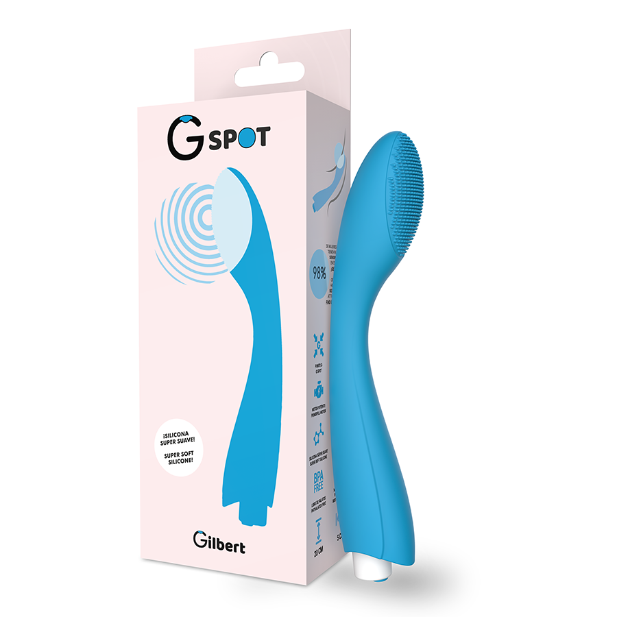 Vibrateur point G Gylbert Turquoise Bleu — G-SPOT