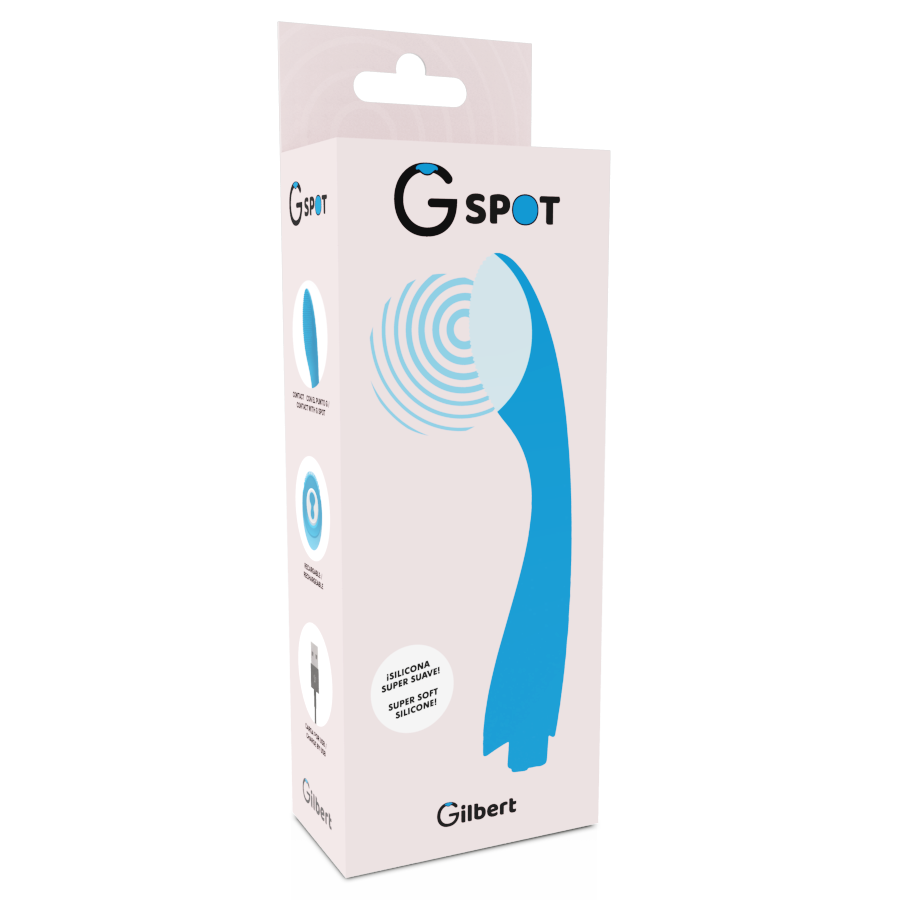 Vibrateur point G Gylbert Turquoise Bleu — G-SPOT