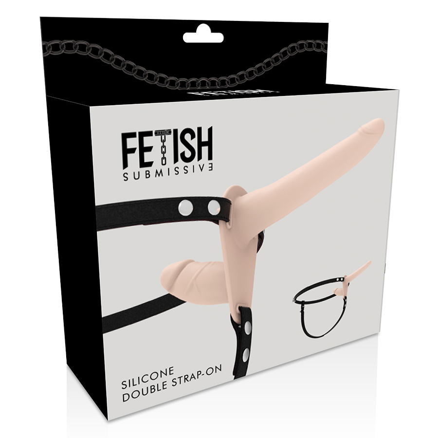Harnais double pénétration ajustable en silicone — FETISH SUBMISSIVE HARNESS