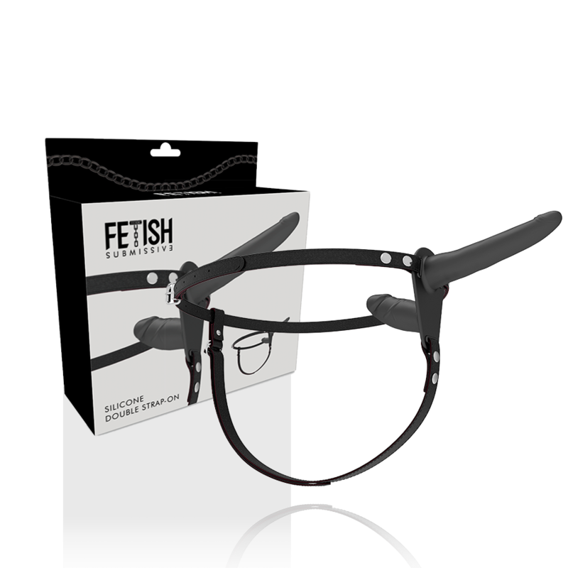 Harnais double pénétration ajustable — FETISH SUBMISSIVE HARNESS