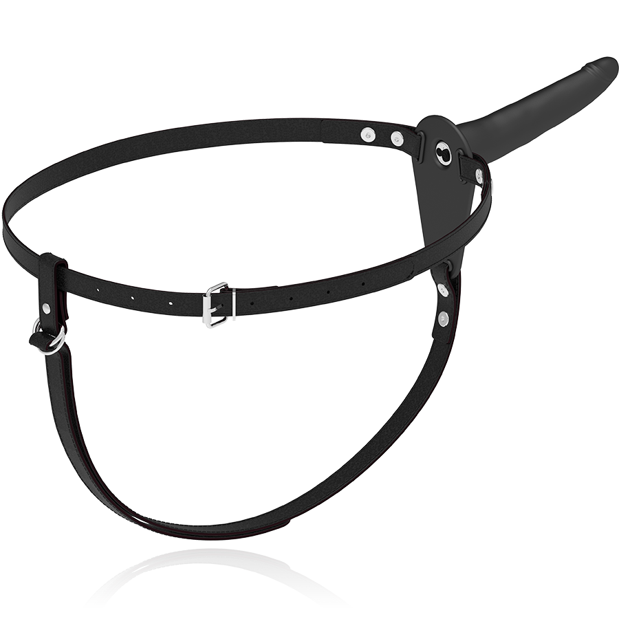 Harnais vibrant en silicone noir 15 cm — FETISH SUBMISSIVE HARNESS