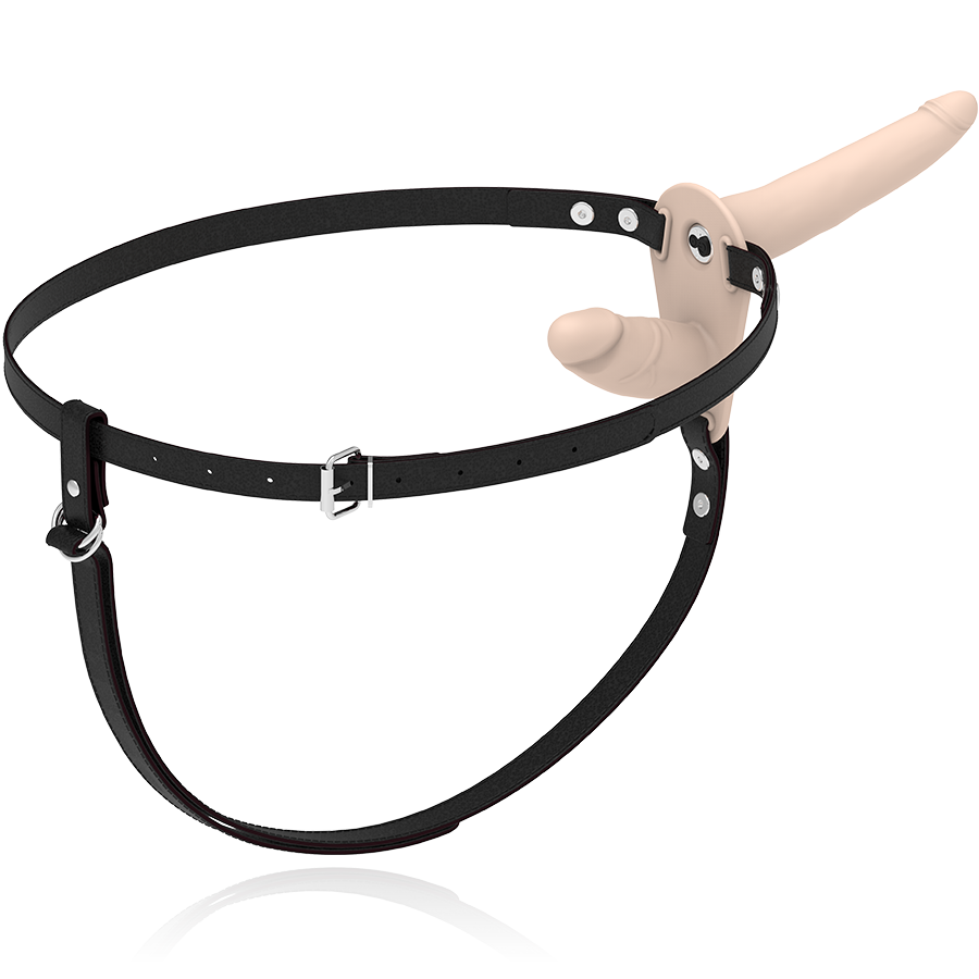 Harnais double pénétration vibrant ajustable — FETISH SUBMISSIVE HARNESS