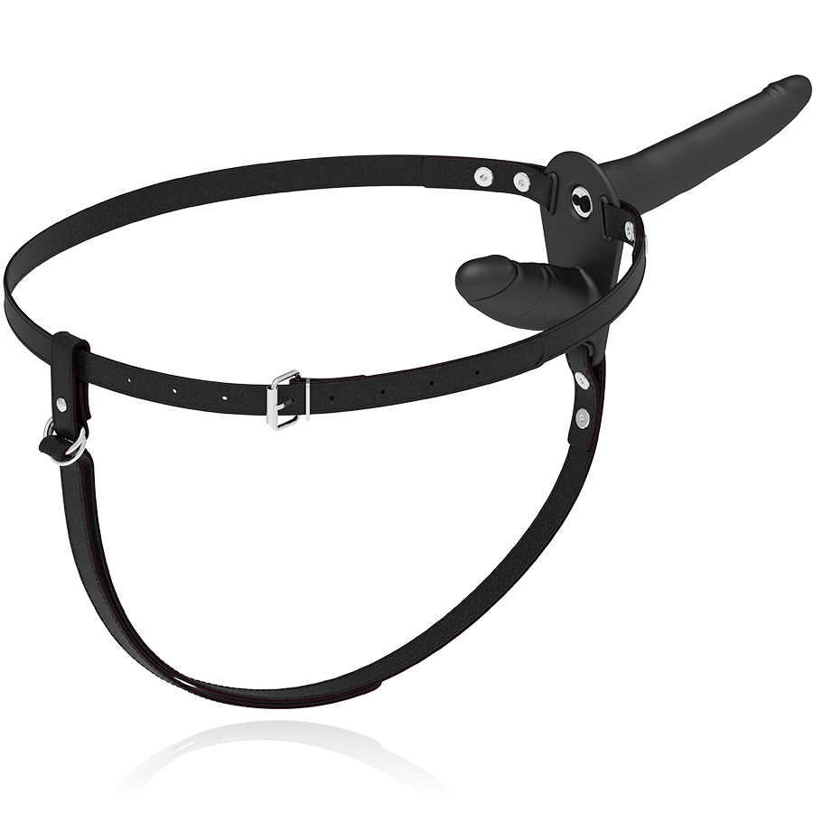 Harnais double pénétration vibrant noir — FETISH SUBMISSIVE HARNESS