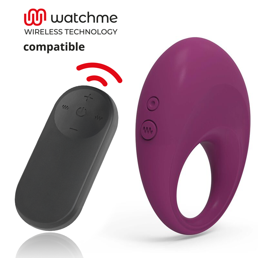 Anneau vibrant rechargeable Dylan avec télécommande Watchme — COVERME