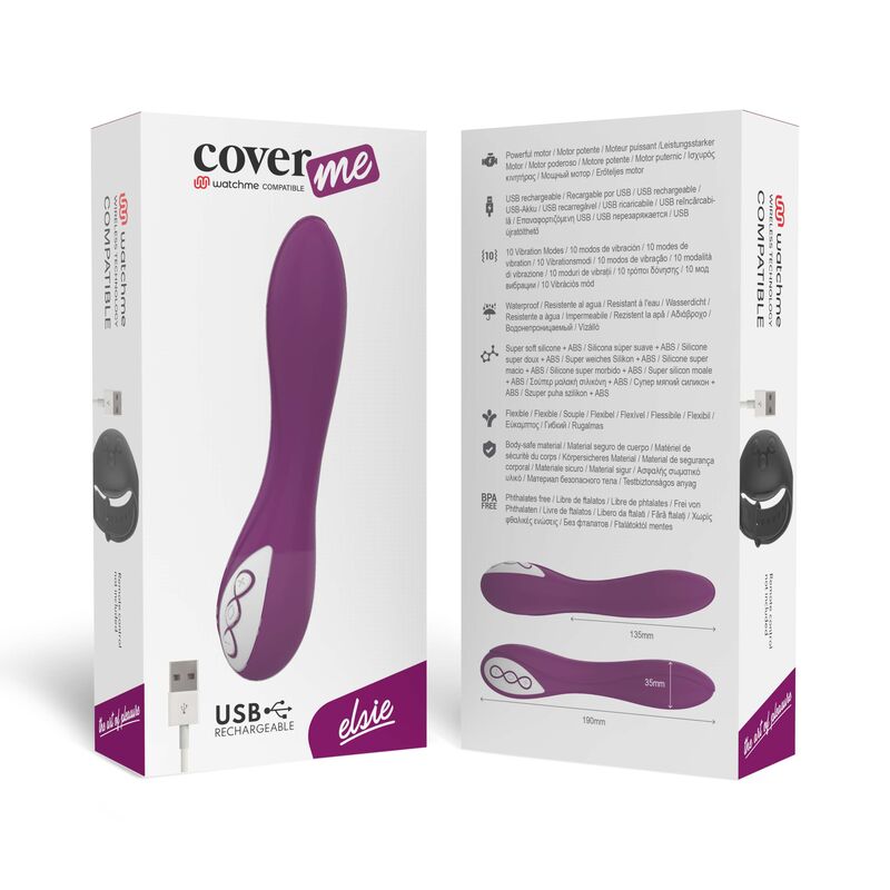 Vibromasseur Elsie à télécommande Watchme — COVERME