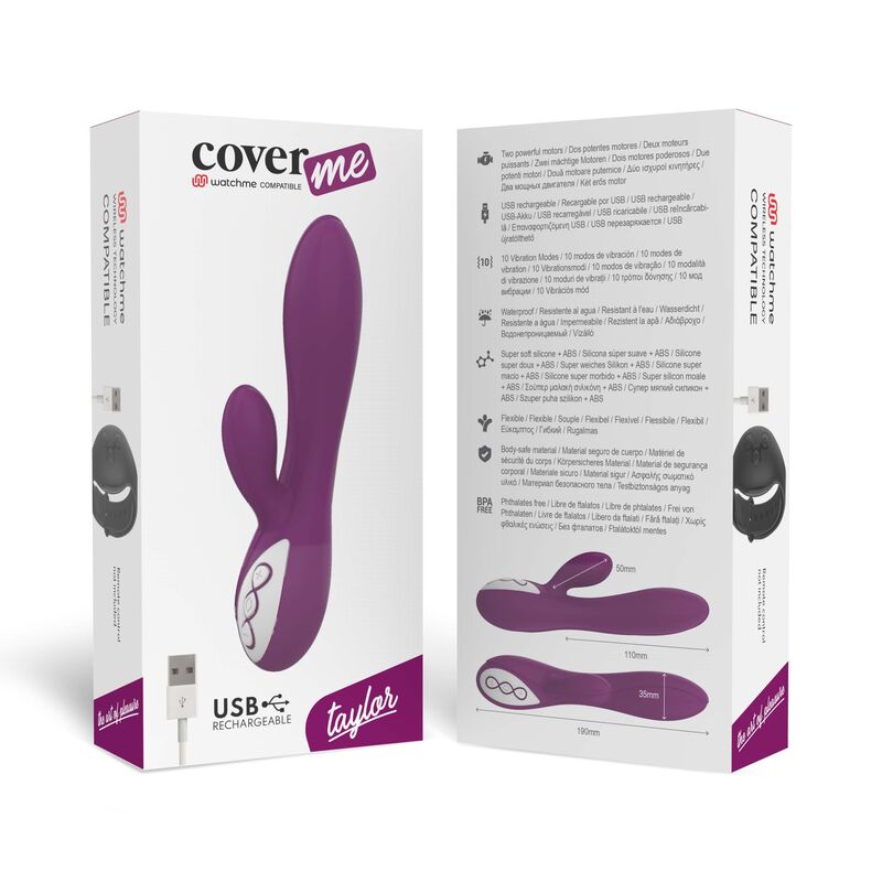 Vibromasseur duo discret avec télécommande — COVERME