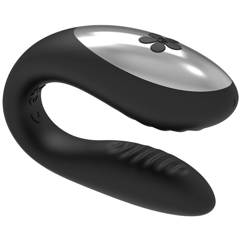 Vibromasseur couple avec télécommande Noir — BRILLY GLAM