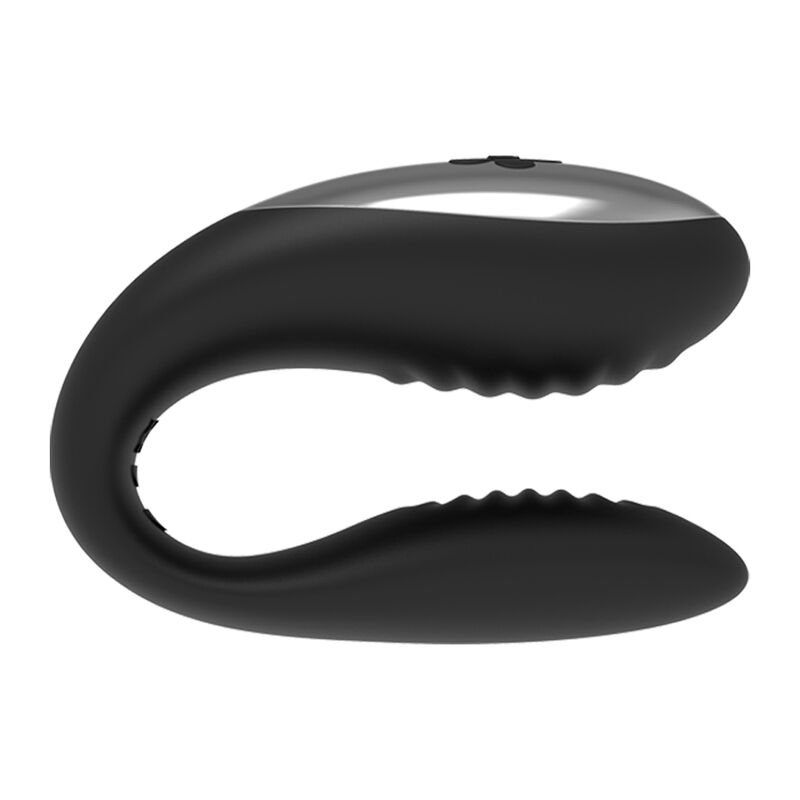 Vibromasseur couple avec télécommande Noir — BRILLY GLAM