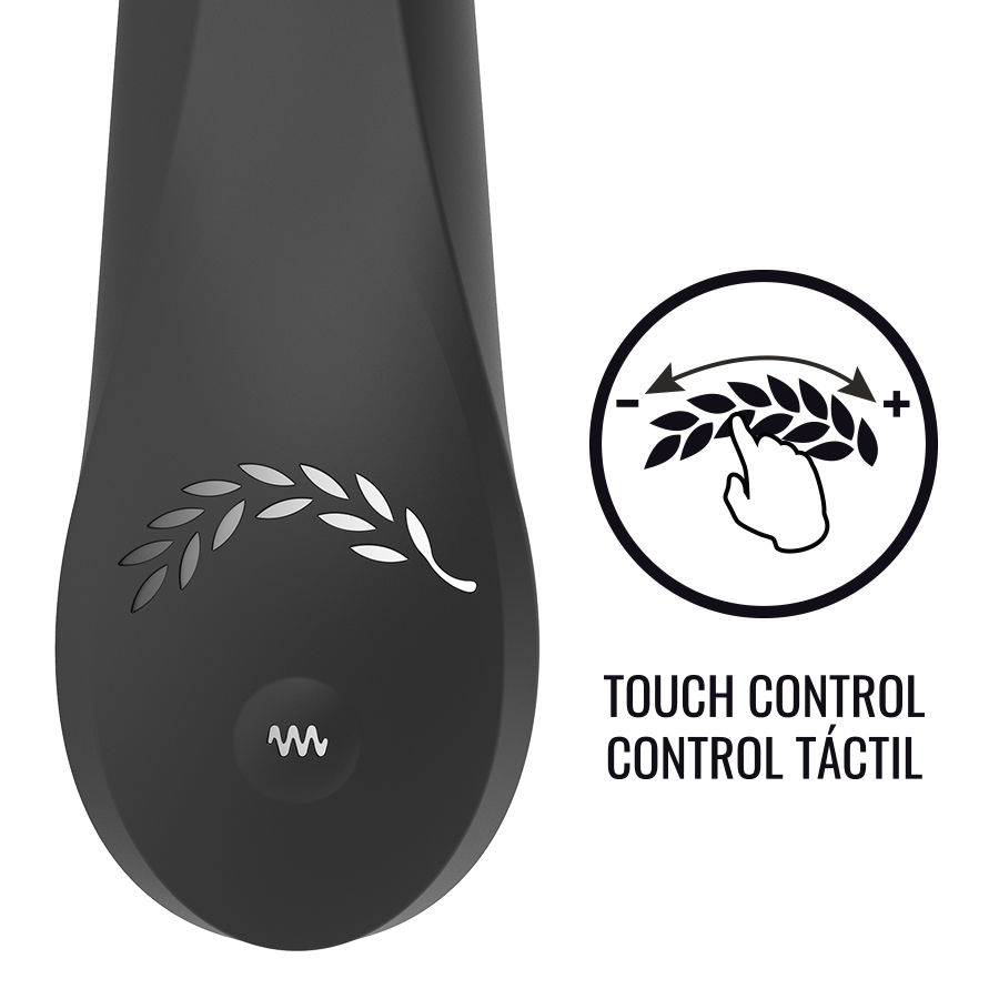 Vibrateur à commande tactile Kean — BLACK&SILVER