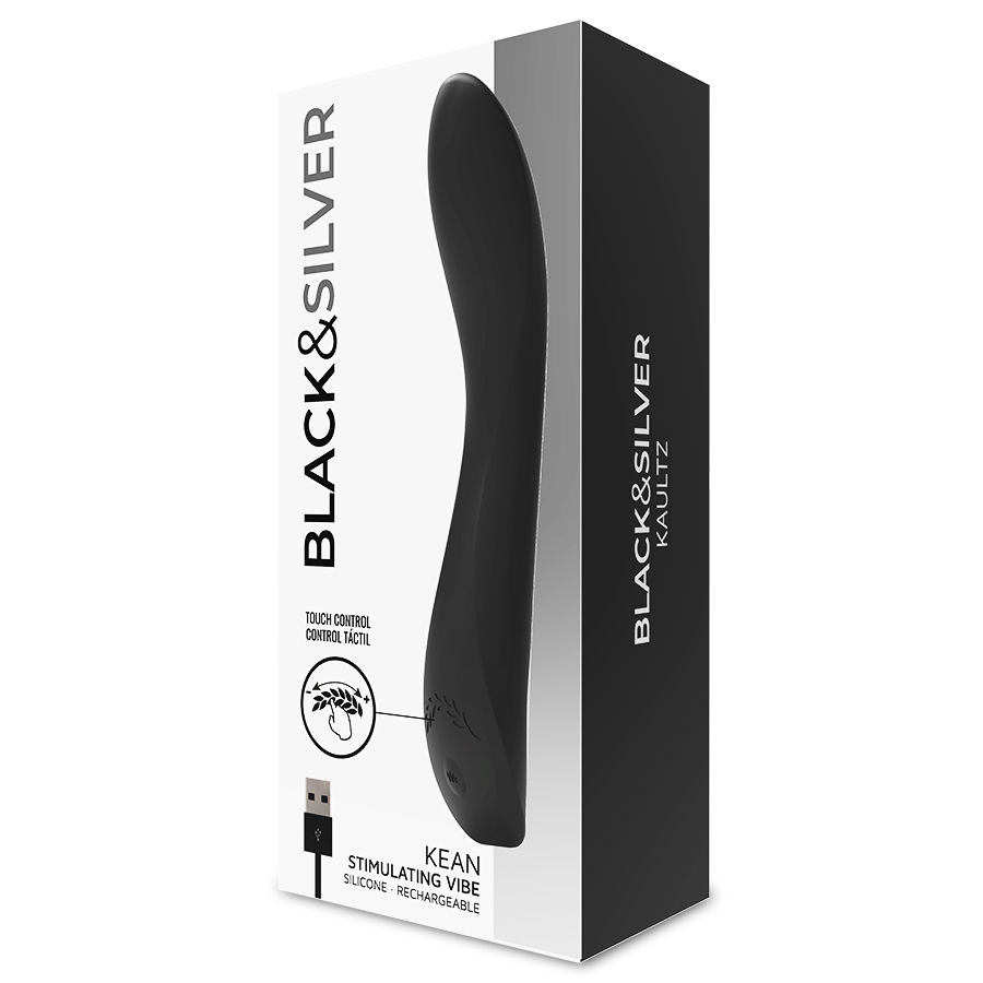 Vibrateur à commande tactile Kean — BLACK&SILVER
