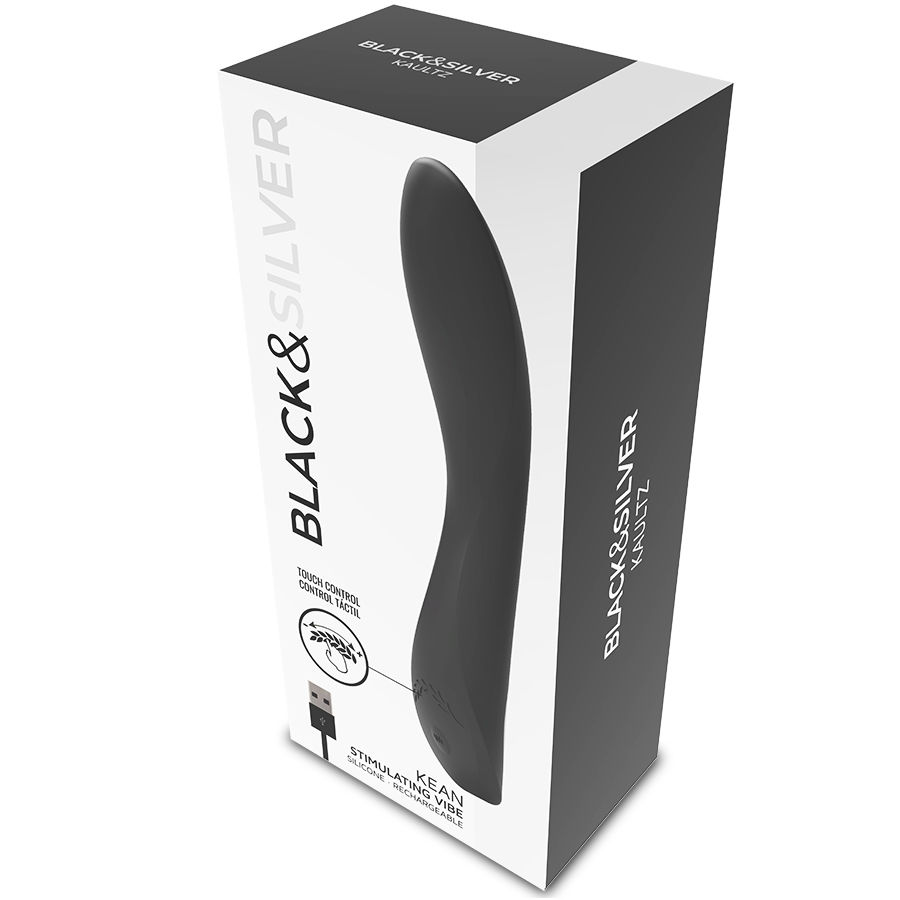 Vibrateur à commande tactile Kean — BLACK&SILVER