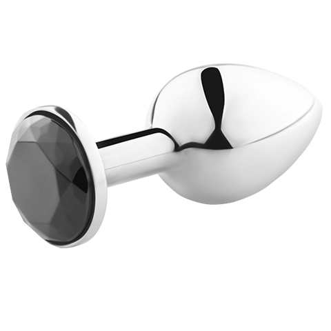 Plug anal en métal noir taille S — SECRETPLAY TOYS