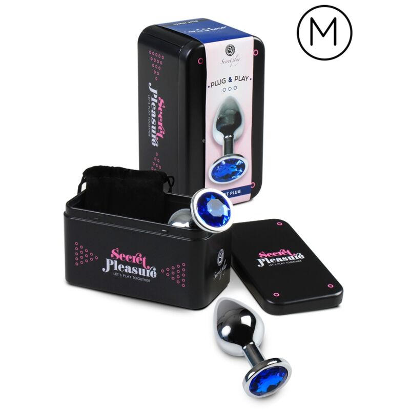 Plug anal en aluminium bleu — SECRETPLAY TOYS