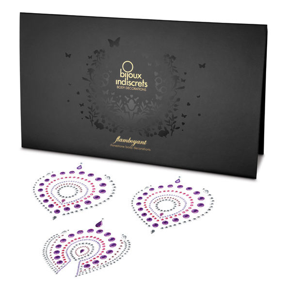 Parure de bijoux intimes lumineux lilas et rose — BIJOUX DESIRE METALLIQUE