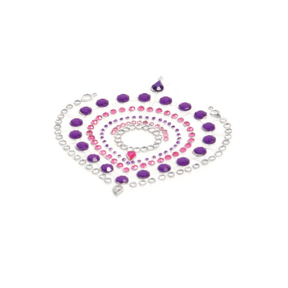 Parure de bijoux intimes lumineux lilas et rose — BIJOUX DESIRE METALLIQUE