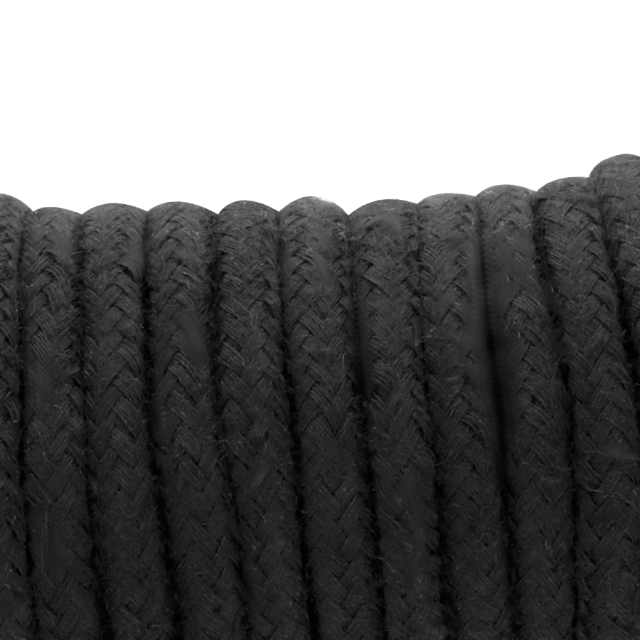 Corde de bondage japonaise en coton noir 10 mètres — DARKNESS BONDAGE