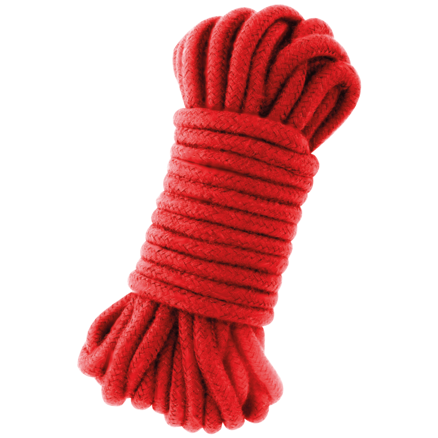 Corde japonaise en coton rouge 10 m — DARKNESS BONDAGE