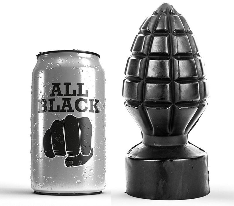 Plug anal grenade 14 cm — ALL BLACK