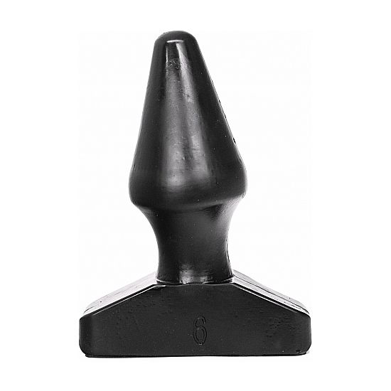 Plug anal conique noir mat 15,5 cm — ALL BLACK