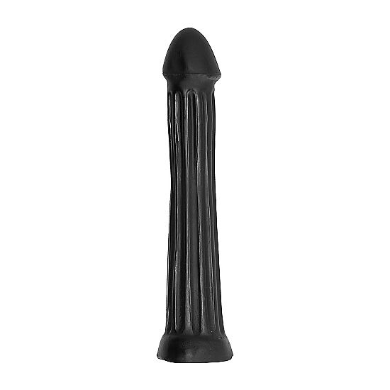 Godemichet texturé longue portée 31 cm — ALL BLACK