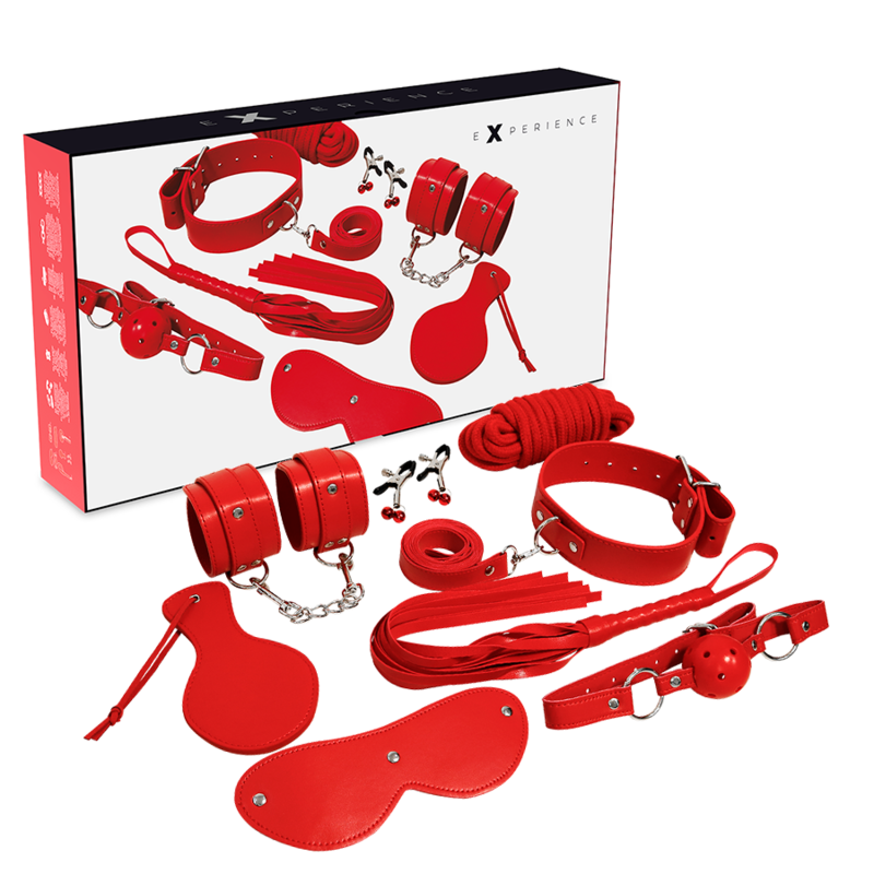 Kit fétichiste BDSM série rouge — EXPERIENCE