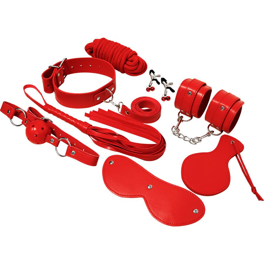 Kit fétichiste BDSM série rouge — EXPERIENCE