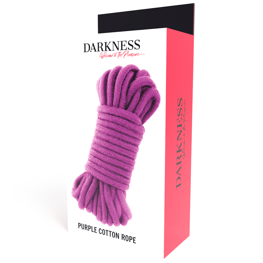 Corde japonaise en coton violet 10 m — DARKNESS BONDAGE