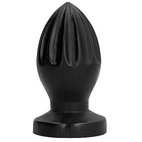 Plug anal texturé 12 cm — ALL BLACK