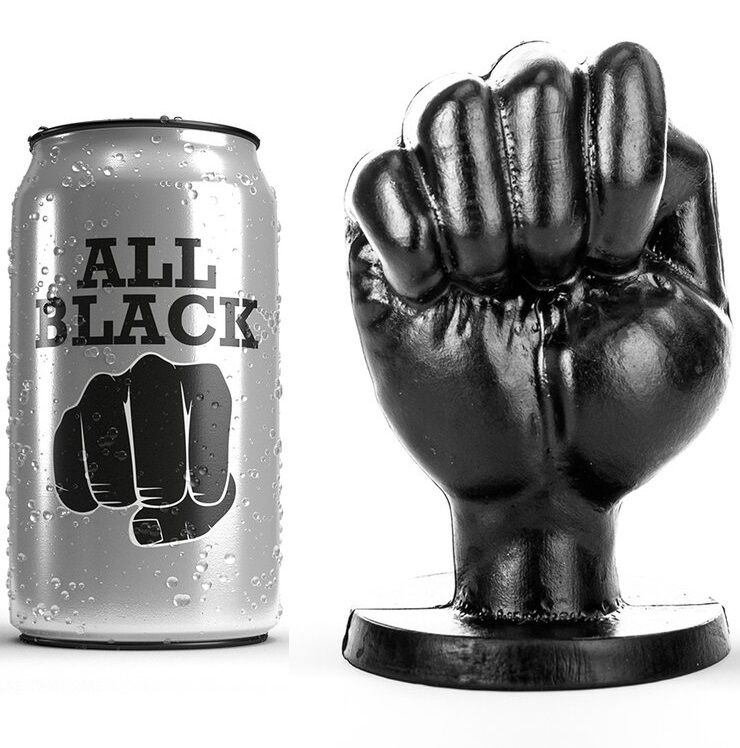 Poing anal souple 13 cm — ALL BLACK