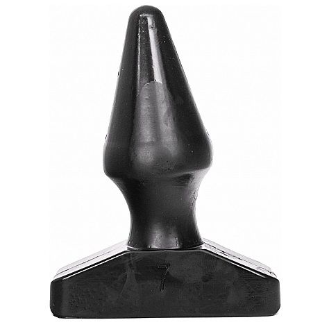 Plug anal conique noir 16 cm — ALL BLACK